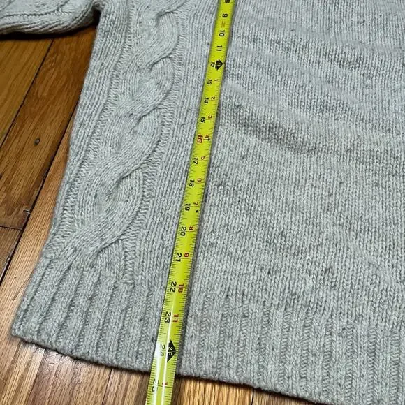 Taylor Stitch The Topside Sweater in Natural Cable Knit 36 XS Merino Wool Blend